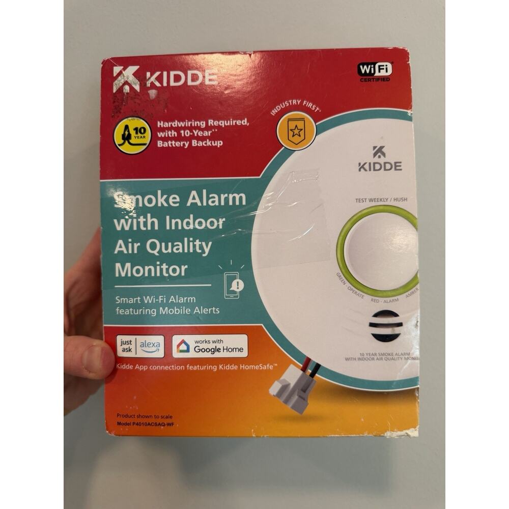 Kidde Smoke Alarm With Indoor Air Quality Monitor P4010ACSAQ-WF (E10040634)